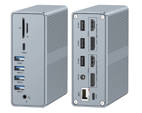 전력 공급 최대 120W USB-C 허브 도킹 스테이션과microSD3.0 카드 리더