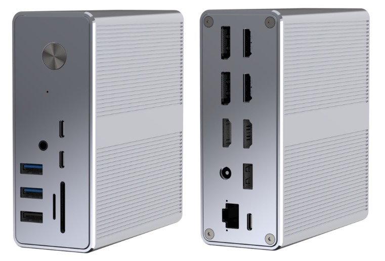 전력 공급 최대 120W USB-C 허브 도킹 스테이션과microSD3.0 카드 리더