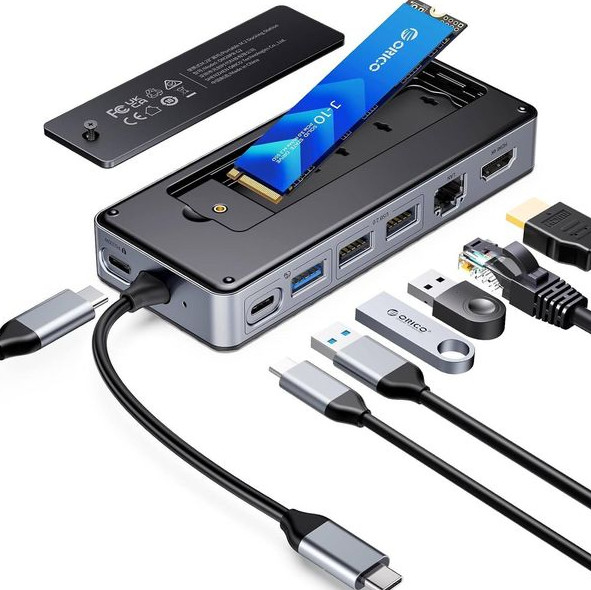 디스플레이링크 USB 3.0 도킹 스테이션 장치 NVMe NGFF SSD Windows Mac Chrome OS