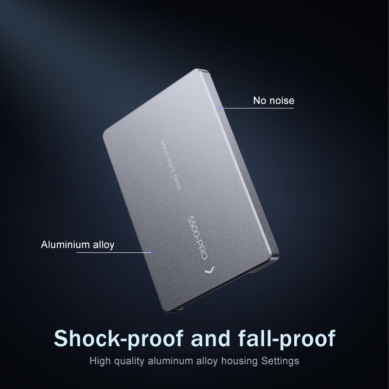 최대 4TB SSD 충격 저항 350G 0.5ms에서 0°C에서 55°C 충격 저항