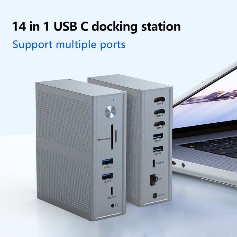 서보센 전원 공급 장치 USB-C PD 100W USB-C 도킹 스테이션