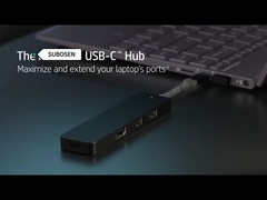 USB C 6 인 1 멀티포트 어댑터에서 HDMI 스플리터 USB-A 3.1 타입 C 데이터 포트 100W PD SD 카드 리더