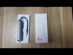 6 포트 USB-C 허브 스플리터 USB-C 확장기 휴대용 USB 어댑터 멀티 포트 데이터 허브