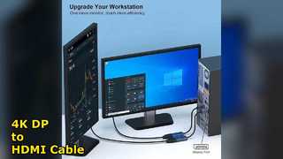 디스플레이포트-HDMI 케이블 4K 어댑터