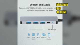 맥북 USB C 허브 4K HDMI USB 3.0 PD 충전